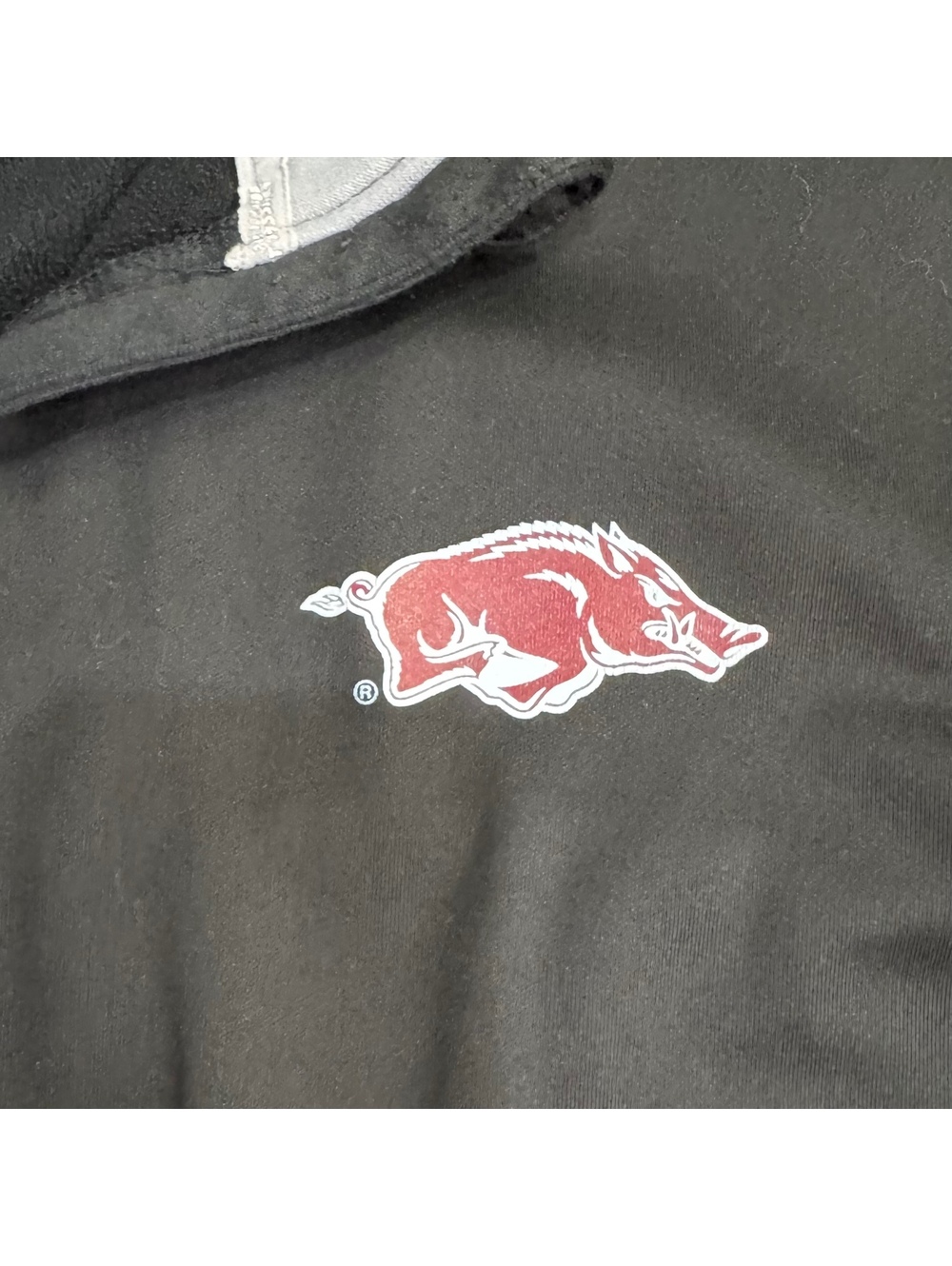 Arkansas Razorbacks Russell Athletic Full Zip Jacket XL Black